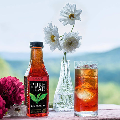 3 Pack, 18.5 Oz (Pack 12) Pure Leaf Iced Tea, Sweetened Flavor Variety Fl Bottles