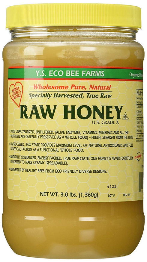 Y.S. Organic Bee Farms YS Eco Bee Farms RAW HONEY - Raw, Unfiltered, Unpasteurized - Kosher