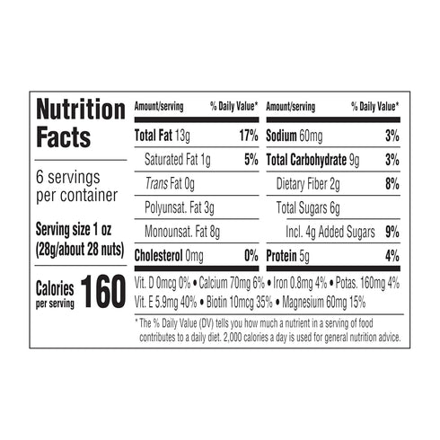 6 Oz (Pack 12) Blue Diamond Almonds Honey Roasted Snack Nuts, Resealable Cans