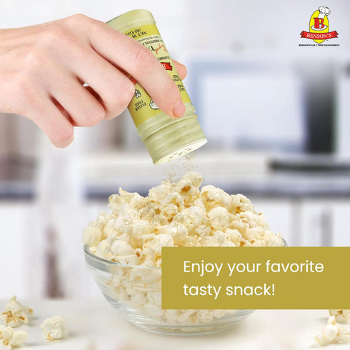 1 Bensons - Table Tasty Salt Substitute, Salt-Free Gourmet Popcorn Seasoning, No Sodium, No Potassium Chloride, No MSG