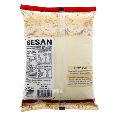 100% 4lbs 1.8Kg Pardesi Natural Besan (Gram Flour) /