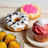 4 110g/3.88oz Edible Sanding Sugar Sprinkles, (Gold Black White Pink) cell Edible Mix Sugar Crystals Sprinkles for Cake