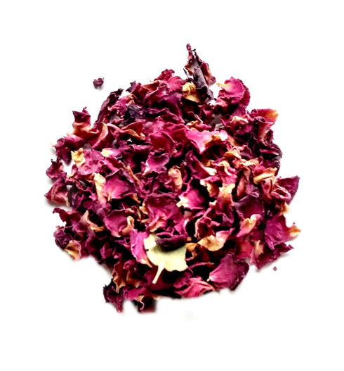 Reiki Charged Red Rose Petals Rosa Centifolia Wildcrafted Loose Leaf Dried Flower, 0.25 oz Bag Small Sample Tea