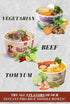 9 80g (Pack 9) SIMPLY FOOD Instant Vietnamese Beef Pho Noodles (Ph B) - BOWLS/ each Authentic Pho Rice Noodles in a