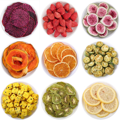 ECYC Ltd 17.6oz (500g) Natural Dried Fruit, Freeze Dried Fruit Bulk Herbal Fruit Teas Dehydrated Fruit Slices for Tea