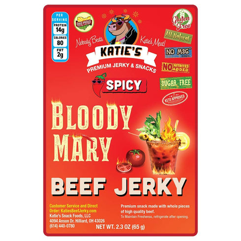 Katie's Beef Jerky - Sugar Free Beef Jerky -12 Delicious Keto-Friendly Flavors,