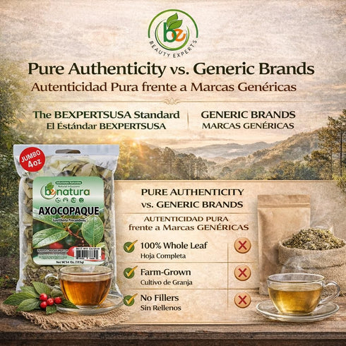 (4 oz) 100% Axocopaque Herbal Tea - Natural Gaultheria Mexican Leaves - Authentic Traditional Loose Leaf Tea from