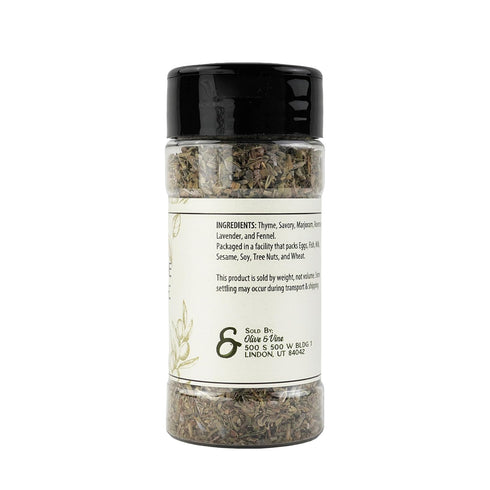 (0.8 Olive & Vine Herbes de Provence, Aromatic Blend, For Roasts & Stews, Rich Tradition, Authentic Taste, For Global