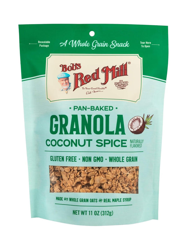 Bobs Red Mill Coconut Spice Homestyle Granola, 11 Ounce Bag (Pack of