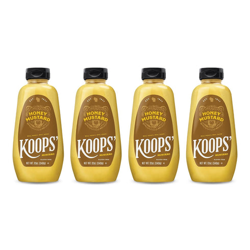 Koops' Honey Mustard, 12 oz. Bottle, 4 Pack