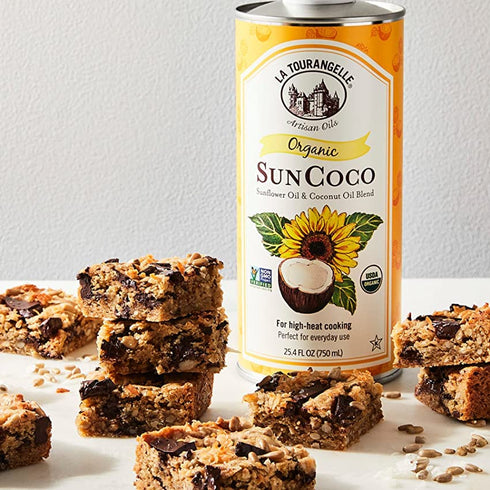 La Tourangelle Organic Sun Coco Oil, 25.4 fl oz, Unique Blend of High-Oleic Sunflower Oil and Refined Coconut Oil