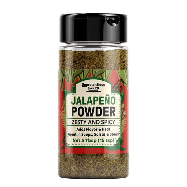 Unpretentious Jalapeno Powder (5 Tbsp) - Hot & Spicy Flavorful Seasoning for Soups & Salsas