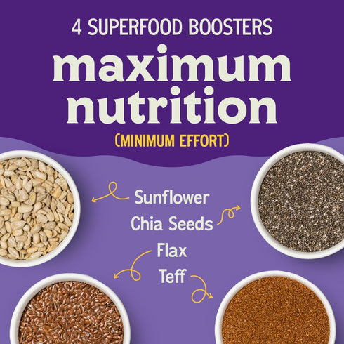 15 Oz (10 Easy Morning Rolled Oatmeal Mix, Organic Ingredients, Naturally Gluten-Free, No Sugar Added, Old Fashioned