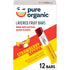 Pure Organic, Layered Fruit Bars, Strawberry Banana, Gluten Free and Vegan Fruit
