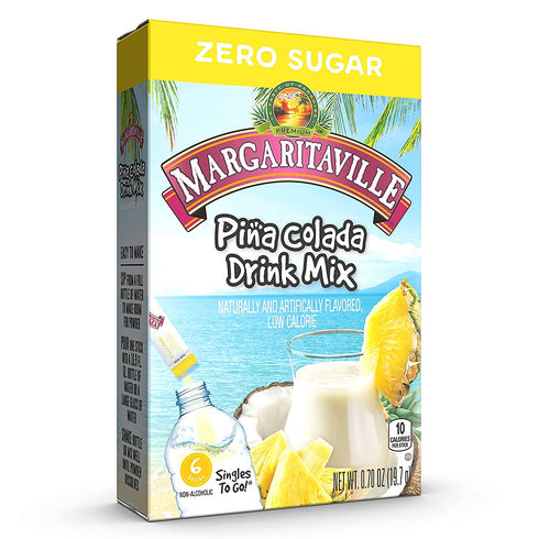 6 (Pack 2) Margaritaville Pia Colada Singles To Go Drink Mix, CT