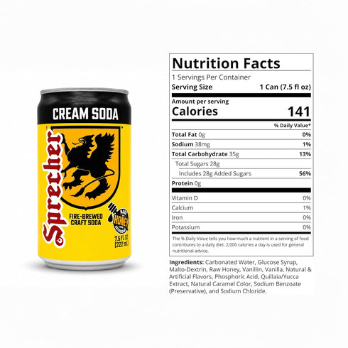 Sprecher 7.5 oz (10 Pack) Cream Soda fl Mini Cans