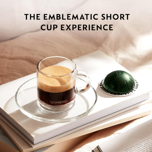 30-Count 2.7 oz. Nespresso Capsules Vertuo, Double Espresso Dolce, Espresso Pods, Brews