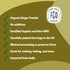 FGO Organic Ginger Powder - Imported from India, 8oz, Packaging May Vary