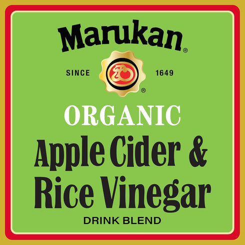 (24 oz) Marukan Organic Apple Cider Vinegar & Rice Vinegar Drink Blend, Raw & Unfiltered, Get Apple Cider Vinegar