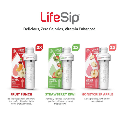 Pack, 36 (2 2 2 Cirkul LifeSip B-Vitamins Flavor Water Variety Makes Drinks, No Sugar, Zero Calorie Drink Mix, Fruit