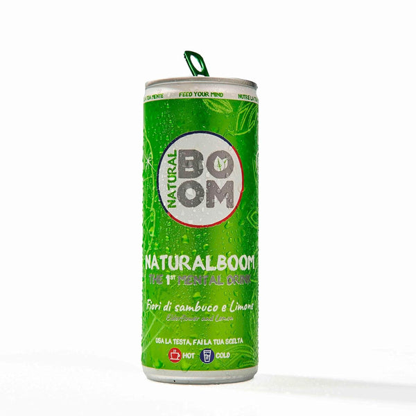 NaturalBOOM Natural Boom Elderflower & Lemon 12 pack 250ML