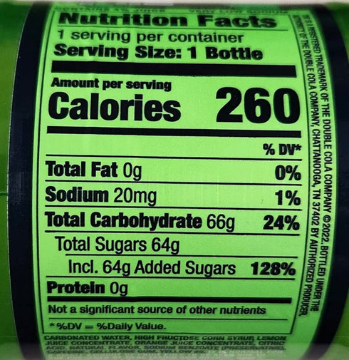 Ski 6 pack 16.9oz Lemon Orange Citrus Soda bottles
