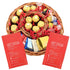 Chocolate Gift Tray, Truffles with Prime Peppermint Hot Cocoa, Gifts for Women Men Family Friends