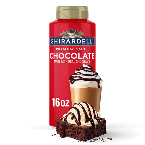 GHIRARDELLI Premium Dessert Sauce 16 oz Bottle, Chocolate Rich Dessert & Coffee