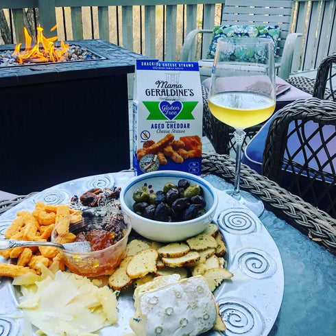 4.5 oz 4-Pack Mama Geraldines Gluten-Free Aged Cheddar Cheese Straws High Protein, Savory, Flavor-Forward, Zero Sugar
