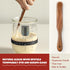 Snuvid 1 (34 oz) Set L Sourdough Starter Jar Kit, Wide Mouth Potbelly Crock - Glass Sour Dough Starter Bread Jar