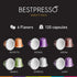 120 Pack Bestpresso Coffee for Nespresso Original Machine pods Certified Genuine Espresso Variety Pods Compatible