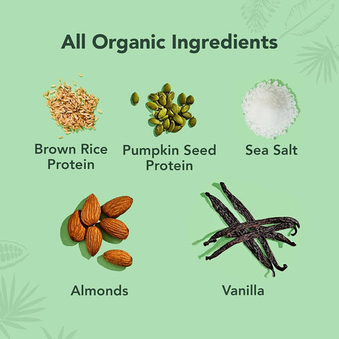 1.98-Ounce (Pack 12) ALOHA Organic Plant Based Protein Bars, Vanilla Almond Crunch, Bars