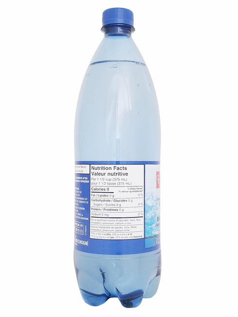 President Choice 1L/35.2 oz PC Blue Menu Pineapple Coconut Flavored Sparkling Water, fl