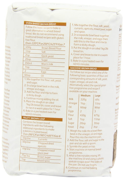 (1Kg) Pack 6 Doves Farm Gluten & Wheat Free Brown Bread Flour