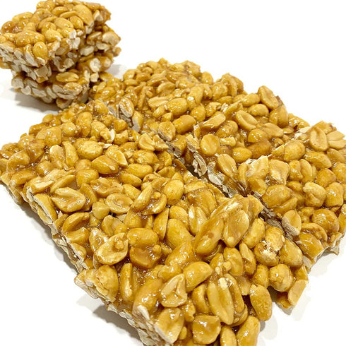 3 NY Spice Shop Peanut Honey Bars - Pound Roasted Peanut Crunch Candy Bars - Sweet and Salty Snack Squares