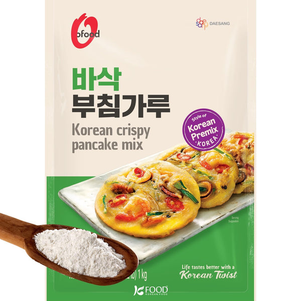 Korean Food Crispy Pancake Mix, 2.2lb (1kg), Korean-Style Savory Pancake Batter, Perfect