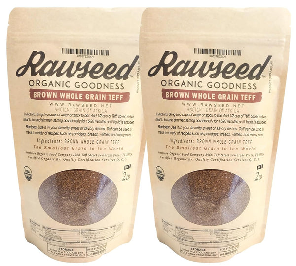 Rawseed Organic Brown Whole Grain African Teff (Rawseed Organic Brown Whole Grain