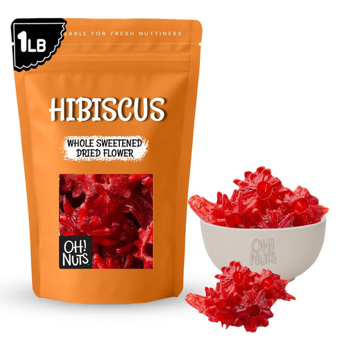 Oh! Nuts Dried Hibiscus Flowers - 1 lb - Dried Fruit -