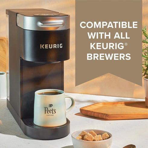 100% 60 Count (6 10 Peet's Coffee, Dark Roast Keurig K-Cup Pods, Arabica Coffee - House Blend Boxes of K-Cup Pods)