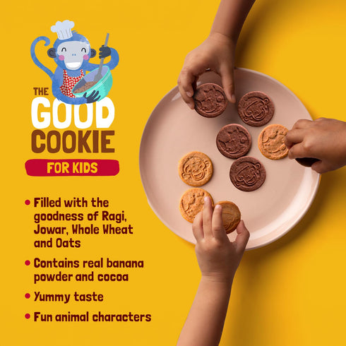 3.10 Oz (88g) Slurrp Farm Banana Oat Cookies for Kids | Healthy Snack Made with Real Bananas & Whole Oats | No Refined