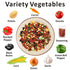 16 oz Yimi Spicy Ramen Toppings, Dehydrated Freeze Dried Vegetables Mix, Black Beans Tortilla Soup, Dry Veggie Flakes