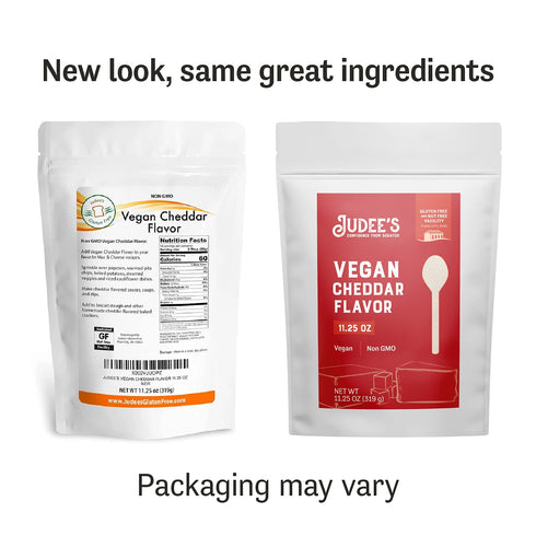 Judee’s Vegan Cheddar Flavor Powder, 11.25oz - Non-GMO, Gluten-Free, Dairy Cheese Alternative