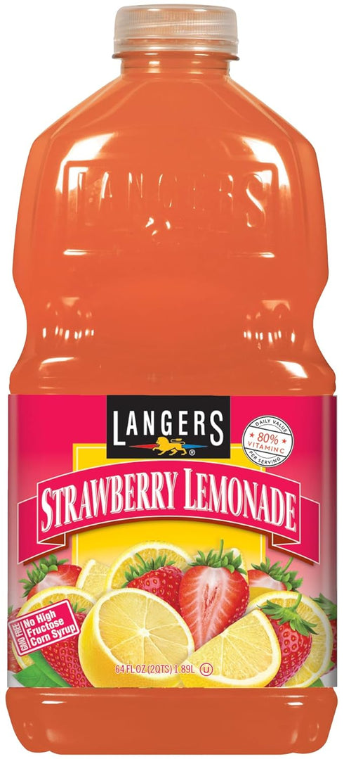 Langers Strawberry Lemonade, 64 fl oz (Pack of 8)