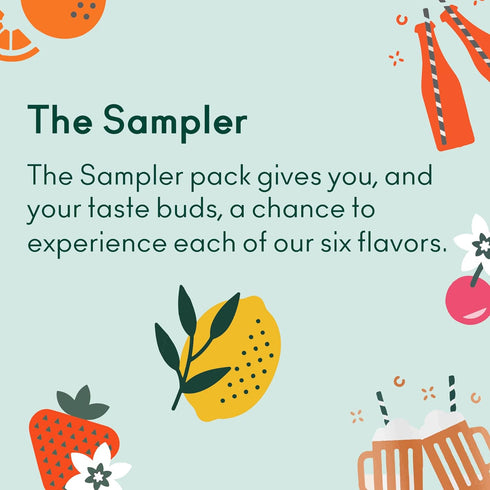 6-Flavor Pack, (12 oz, 12-Pack) OLIPOP - The Sampler, Soda Variety Healthy Soda, Prebiotic Soft Drinks, Supports