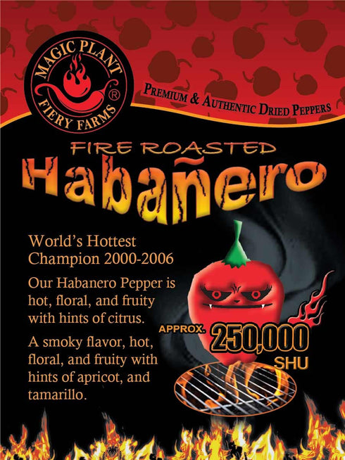 Magic Plant 1 Lb 100K 350K Smoked Habanero Pepper Flakes by , Bulk - - SHUs, Rich and Smoky Flavor, All Natural Crushed