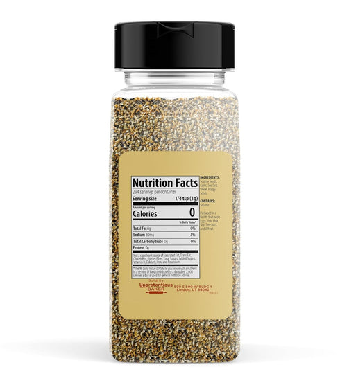 Everything Bagel Seasoning, Add Texture & Flavor to Any Recipe, 8 Ounce Shaker Bottle