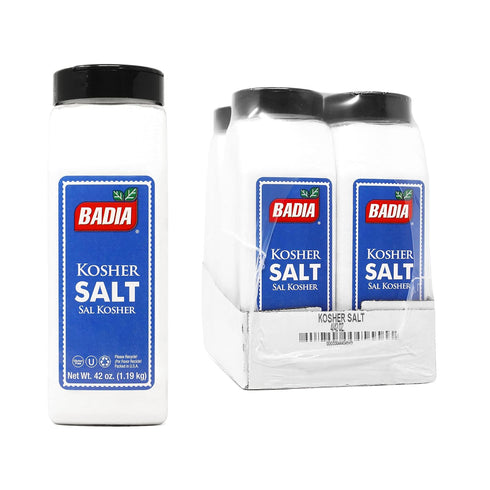 Badia Kosher Salt, 42 Ounce (Pack of 4)