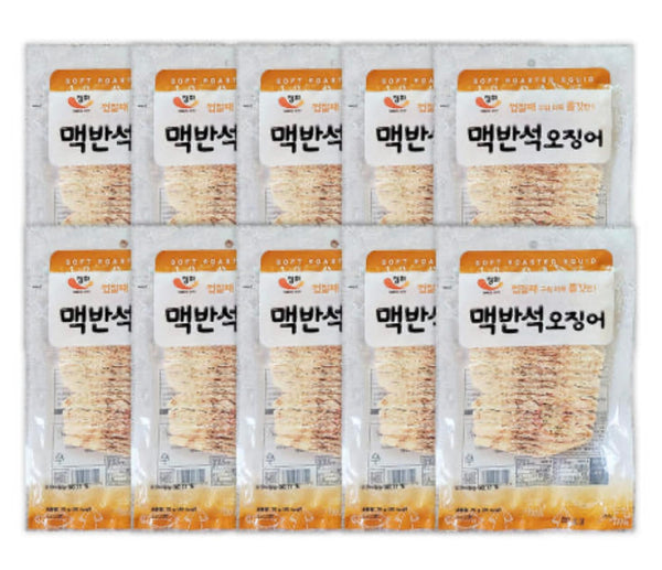 caincosmetic Korean Grilled Roasted Squid - Dried Seafood Snack with Gochujang Sauce, Savory