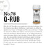 (7.9 oz, 2-Pack) Lillies Q - Q-Rub BBQ Rub, Salt-Based BBQ Rub, All-Purpose Barbeque Rub, Garlic & Black Pepper