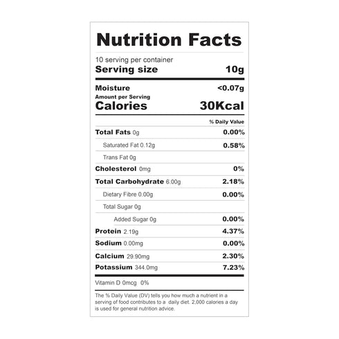 (100g 3.5 oz, Pack SHROOTS Dehydrated Cauliflower Flakes Air Dried Dehydrated Vegetable, Gluten Free, Pure Veg, No